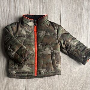 Healthtex Camouflage Jacket with Bright Orange Lining